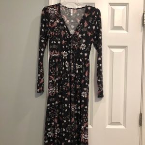 Black Floral Maxi Dress
